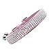 PUPTECK Basic Adjustable Cat Collar with Bling Diamante and Double Bells, for Kitten and Small Puppy, Fashion and Shining