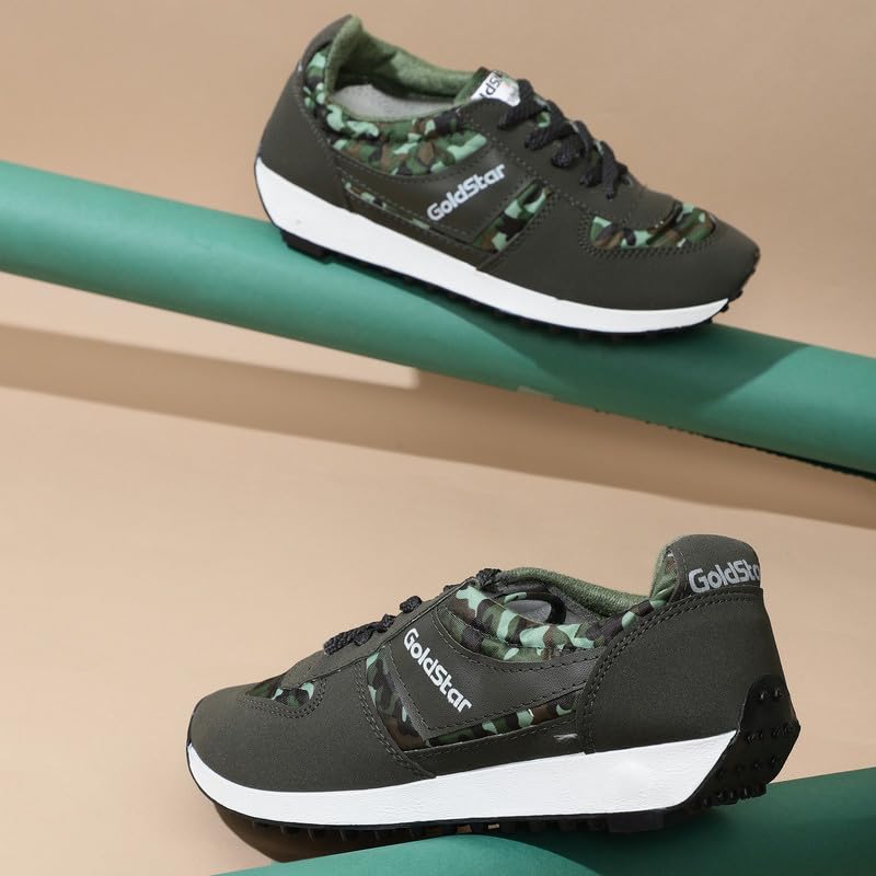 Image of GOLDSTAR 602 Men's Stylish Casual Sneakers Shoes | Lace-Up Lightweight Sports Running Shoes for Men | Comfortable Walking, Gym Training, Running Jogging & Footwear