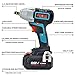 ENEACRO 20V Cordless Impact Wrench Brushless Motor 300 Ft-lb Max Torque,4.0 AH Battery with Fast Charger,3 Variable Speed,1/2 Inch Detent Anvil,Belt Clip,Carrying Case