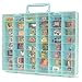 Plastic Toy Storage Case Compatible with Mini Brands Collector Toys, Miniverse, Shopkins, Real Littles, and LOL Surprise Series 1, 2, 3, 4, Collectible Compartments for Miniatures, Travel Friendly