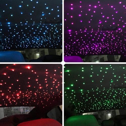 Image of Twinkle Starlight Headliner Light,32W 1000pcs 13.1ft LED Star Ceiling Fiber Optic Light Kit APP /Remote Control for Car /Home /Party