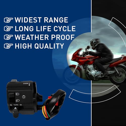 Image of Uno Minda SW-0671 Handle BAR Switch- Left Side - KICK Start for-Bajaj-Pulsar /Pulsar DTSi /Caliber /C-100 N /M /Discover O /M