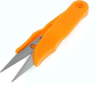 Aexit Plastic Orange Hand Tools Coated Grip Sharp Blades Scissors for Shears & Scissors Cross Stitch