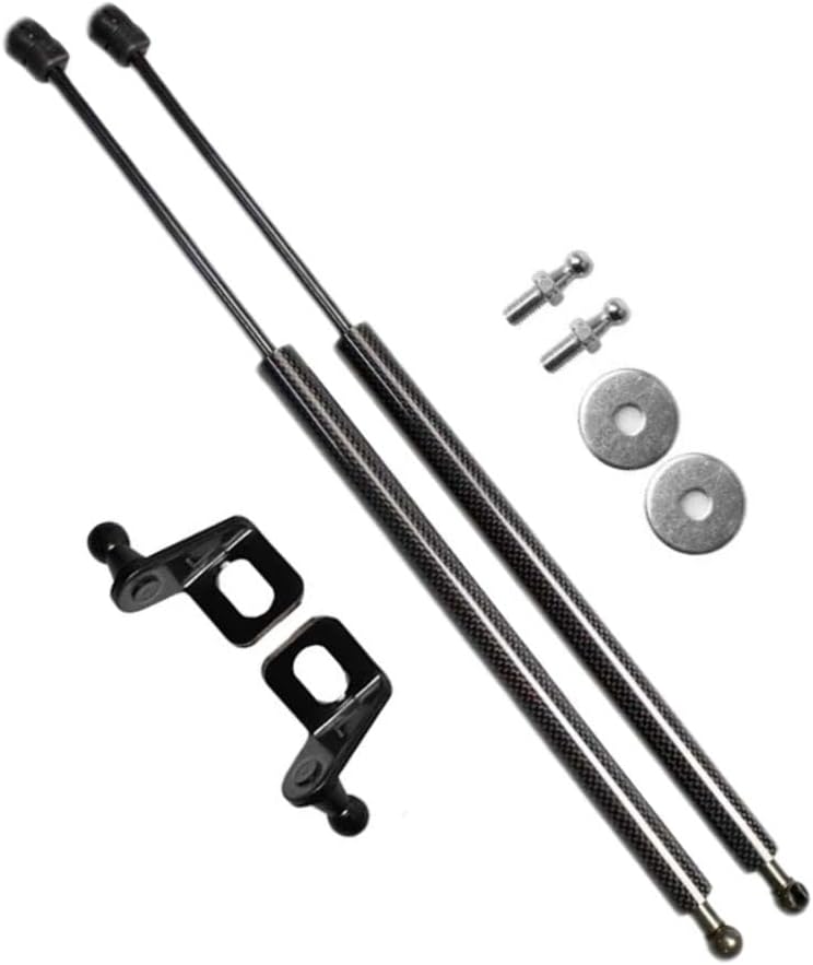 Lift Support Struts for Toyota MR2 Spyder (W30) 1999-2007 Rear Engine Lid Hood Modify Shock Absorber Damper Pistons Rod Spring (Pure Black)