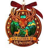 Hunting Ornament for Christmas Tree 2025 – Deer Hunting Christmas Ornament –...