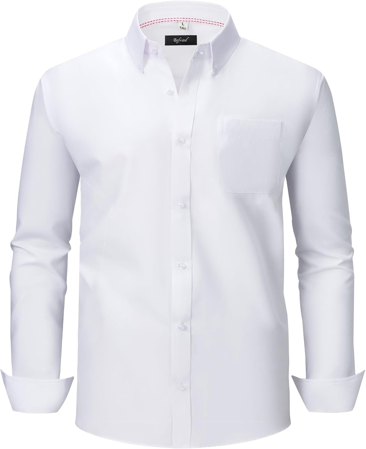 Oxford Dress Shirts for Men Big and Tall (Size XXL-6XLT) Button Down Long Sleeve Collared Shirts