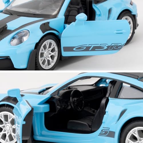 Modelo de auto Porsche 911 GT3 RS a escala 1:36 miniatura 4