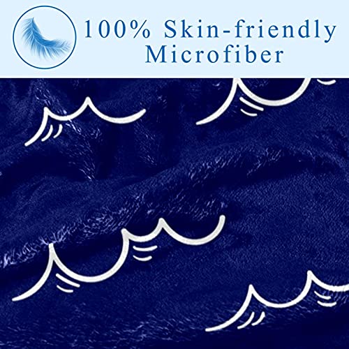 Couverture douce motif vagues pour des instants de bien-être absolu - 4