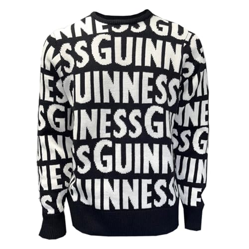 Guinness Black & Cream Chunky Letters Knit Jumper (XLarge)