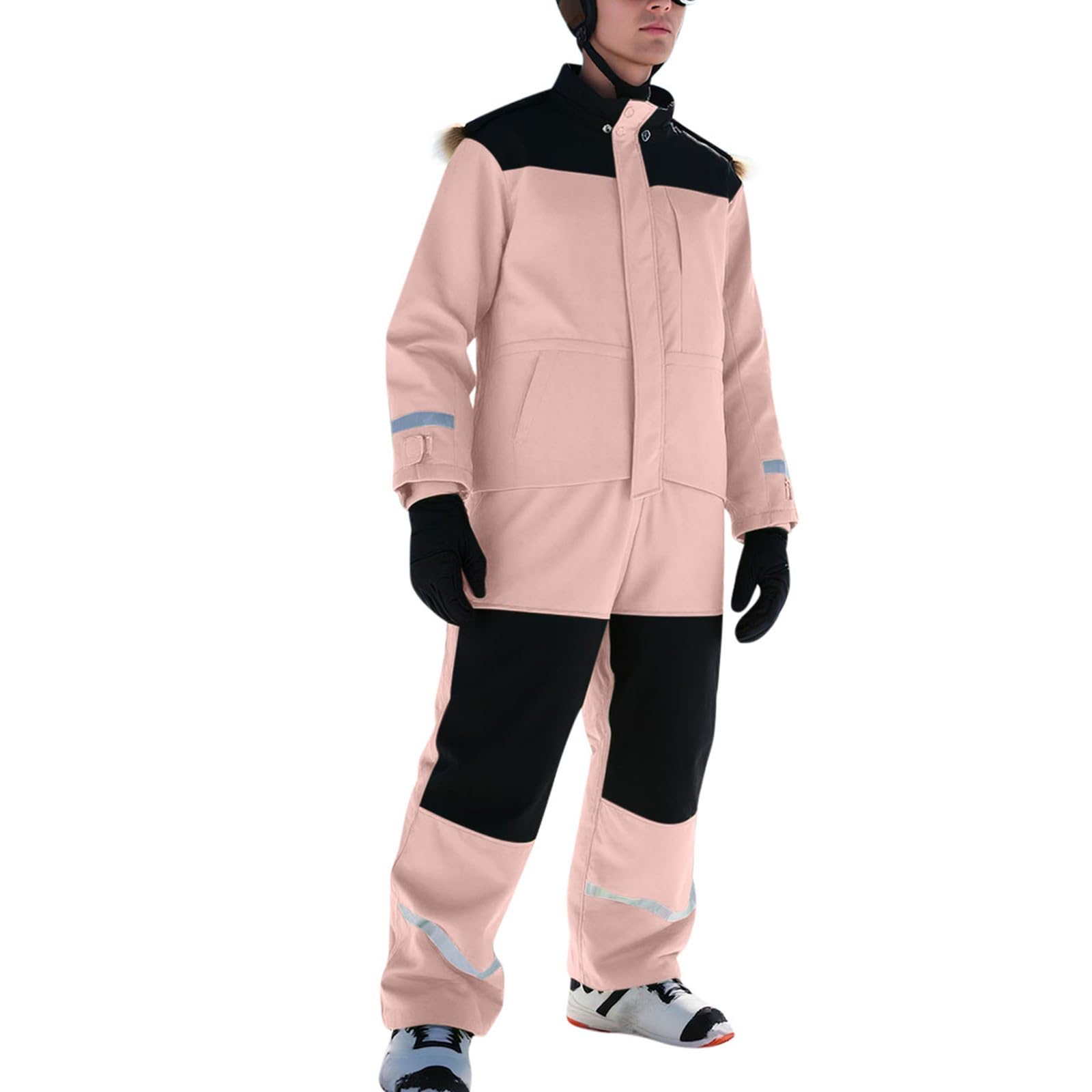 Tuta Snowboard Uomo Completo Termico Intera Tuta Taglie Forti Elegante Salopette da Sci Montagna Impermeabili Curvy da Neve Invernale Calda Da Pattinaggio Su Ghiaccio Cappotti Isolata Antivento Parka