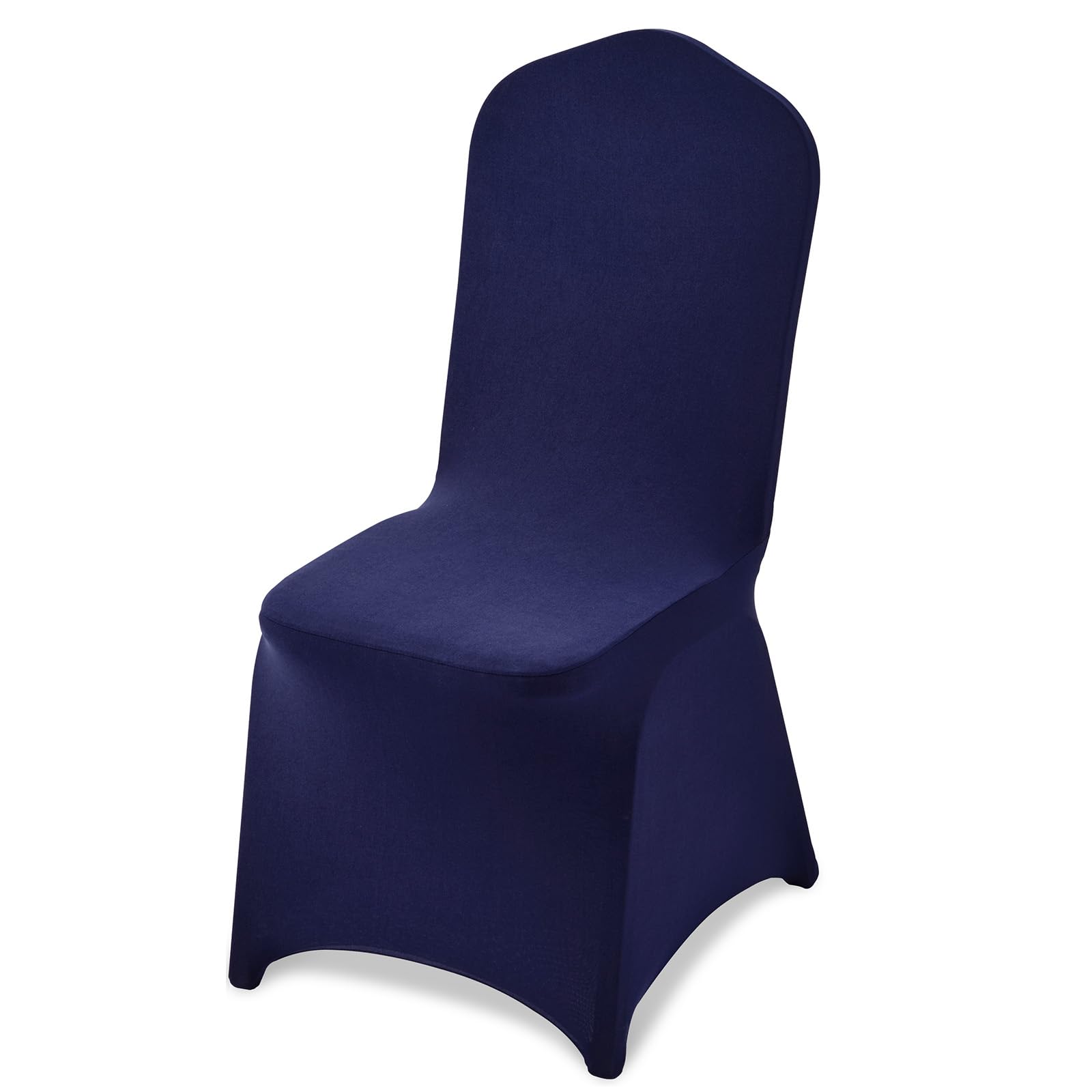 VEVOR Stuhlhussen Stuhlbezug 50 STK. waschbarer & Abnehmbarer Stuhlüberzug aus Polyester-Spandex für Hochzeitsfeiern Esszimmerbankette Restaurant, passend für Stühle (51 x 45 x 95 cm) Marineblau