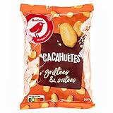 AUCHAN Cacahuètes grillées et salées 500g