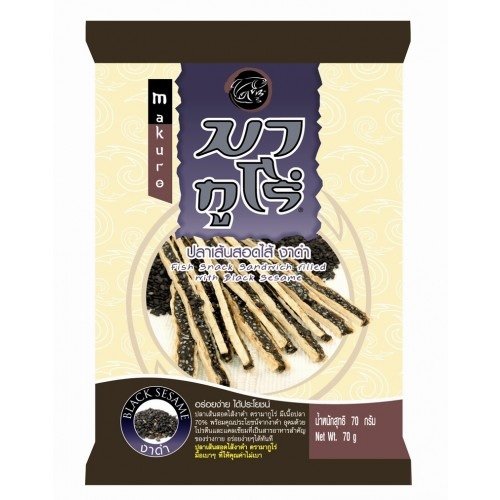MAKURO FISH SNACK WITH BLACK SESAME 70 G.