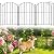 Garden Fence 19 Panels, 17 in(H) x 10 ft(L) Arched Rustproof Metal Garden No Dig Fence Border Animal Barrier for Dog Flower Edging for Yard Patio Outdoor
