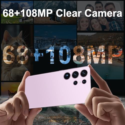 Image of BXV I25 Ultra 16+512GB Smartphone - 7000mAh Battery, 6.99-inch Display, Built-in Pen, Android 14, Snapdragon 8 Gen3, 68MP+108MP Camera Outperform Competitors in Speed & Power (Pink)