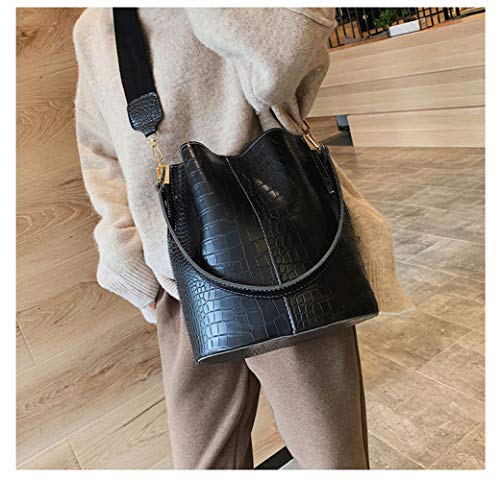 Image of Women Hobo Shoulder Bag, Crocodile Pattern Handbags Large Capacity Crossbody Bag