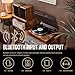 Arkrocket Cassini Vinyl Record Player Wireless Bluetooth Turntable Builds in Phono Preamp and Comes with 40W External Speakers Retro Wooden Shell High-Fidelity Sound