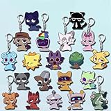 スプランキー キーホルダー セット サイモン スカイ 動物 可愛い 人形 おもちゃ ホラーゲーム キャラクター キーチェーン ゲーム 車 鍵 レゴ 自転車 しっぽ バイク ぬいぐるみ おしゃれ キーホルダー クリスマス 飾り ハロウィン (20枚セット)