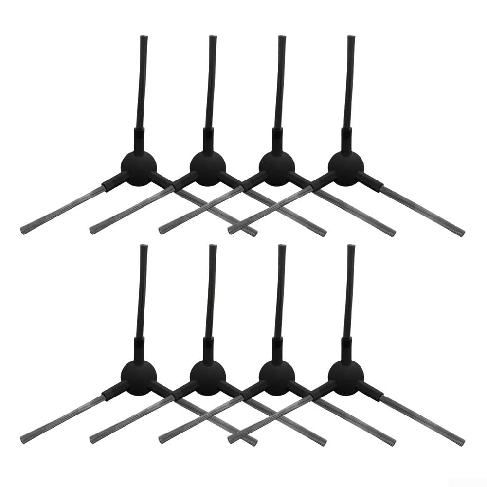 YJDOORPLAY Side Brushes Spare Parts, for MONSGA MS1 MAX Robot Vacuum Cleaner, Plastic Nylon Edges Brushes Corners,Pack of 8