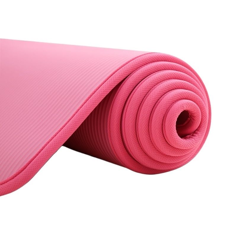 Tappetino Yoga Tappetini yoga extra spessi da 10 mm 183 cm x 61 Tappetino morbido antiscivolo for esercizi Fitness Pilates palestra con benda