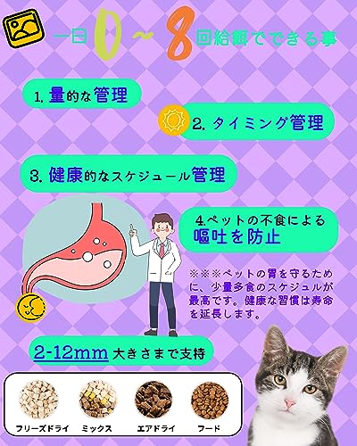 GORGSPET GORGSPET 給餌器 ペットフィーダ 猫 中小型犬用 カメラ付き給餌器 3L の商品画像 4