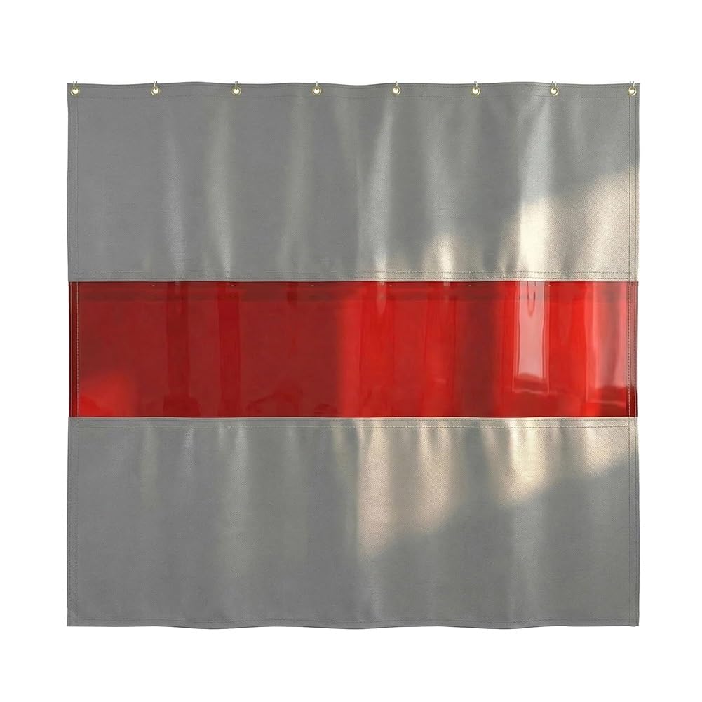 Générique Bâche de soudage en Rouleau, ignifugée, imperméable, résistante à l'usure et revêtue de Silicone, Rideau de soudage ignifugé 2 x 2,5 m, séparateur de sécurité r
