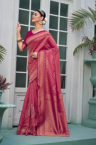 Image of Glory Sarees Women's Banarasi Silk Saree With Blouse Piece (Premium Silk107 Parent)