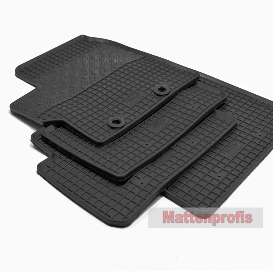 Gummimatten Gummifussmatten geeignet für Toyota Yaris/Hybrid Cross ab Bj. 2020, schwarz