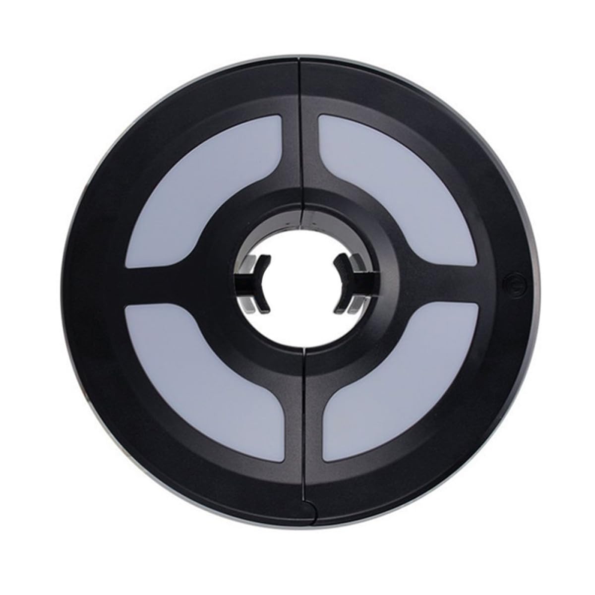 Lampada LED in ABS Nera Multifunzione per Ombrellone da Esterno Luce da Campeggio Portatile Illuminazione Brillante per Attività Notturne Sicure