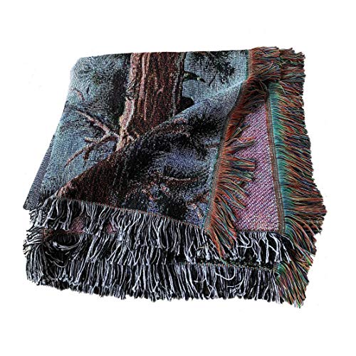 Ez.enjoy Bear Lodge Woven Tapestry Throw Blanket With Fringe 50 X 60 Inches #TOP4