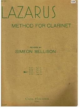 Unknown Binding The Lazarus Method for the Clarinet Part III Book