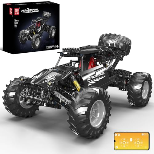 Mould King 18038 Technik Geländefahrzeug Modell,Baustein Kletterfahrzeug Ferngesteuerte Fahrzeuge Bausteine mit 3 Motor,Technologie Monstertruck Offroad-Kletterrennwagen Klemmbausteine Bausatz