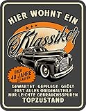 Deko Blechschild als Geschenk zum 40. Geburtstag: Klassiker 40