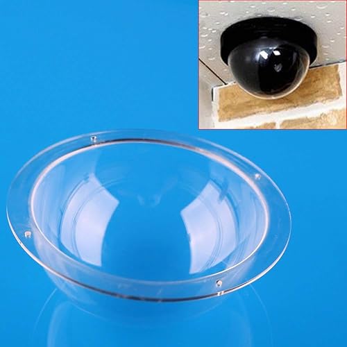 Miniatura 3 de Trolleyshop Diámetro 3.94 pulgadas/100MM con 4 agujeros Brida de cúpula de acrílico transparente Hemisferio de plástico transparente para