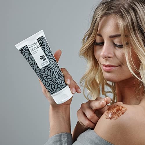 Australian Bodycare Body Scrub for Women & Men 200 ml | Tea Tree Oil Body Scrub Exfoliator | Foot Scrub for Hard Skin | for Pimples on The Back & Body | with Australian Tea Tree Oil