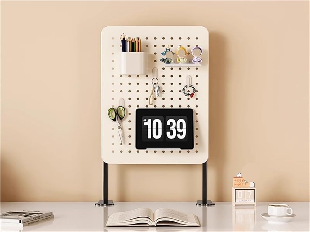 Metal Desktop Pegboard Organizer Peg Board for Desk 【お洒落】 Offi