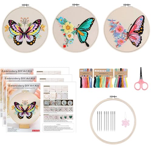 OUTALIZ Kit Ricamo Farfalla 3 Set