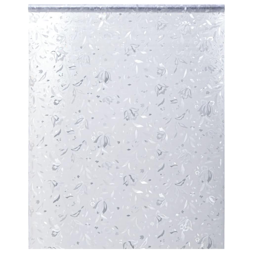 Dekor-Fensterfolie Frosted Blumen Muster 90x500cm PVC Fensterbehandlungen