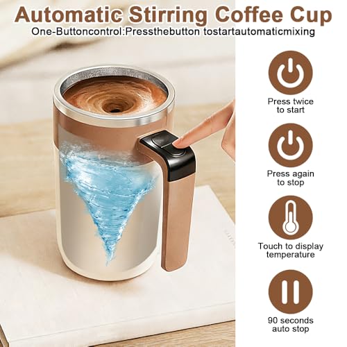 Taza automática de acero inoxidable con agitación y temperatura miniatura 6