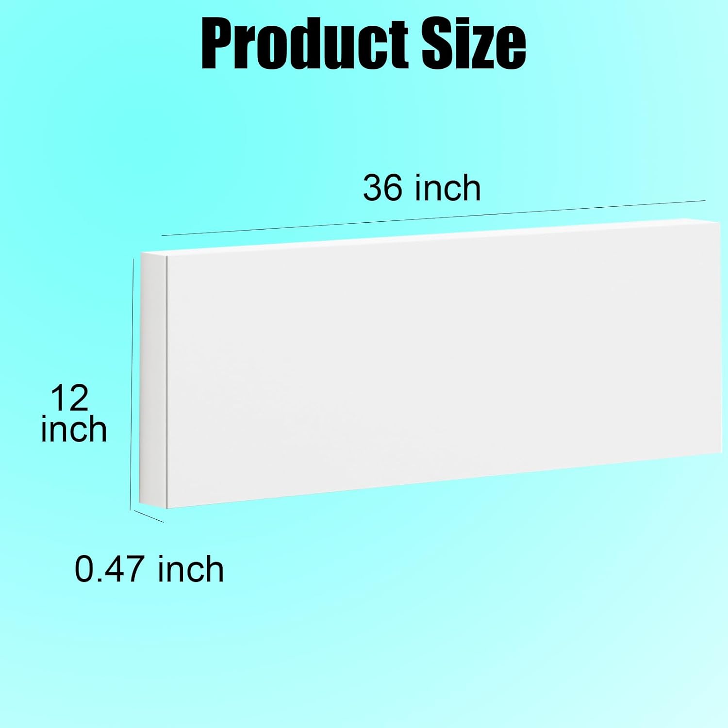 HDPE Sheet 1/2-12" x 36" High Density Polyethylene Sheets with Protective Film 1/2 Thick HDPE Plastic Sheet Board Solid Plastic Block for Flat Panel DIY Projects Machining Home (White)