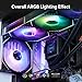 Thermalright TL-M12QR-S X3 120mm Reverse PC Case Fans, PWM ARGB Fans, 1500RPM Quiet Cooling, Daisy-Chain, Infinity Mirror Lighting, 3-Pack
