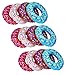 Inflatable Donut Party Decorations Pool and Beach Party Favor Pack of 12 Donut Inflatables Assorted Color Delicious Looking Glaze with Sprinkles 18 Inch