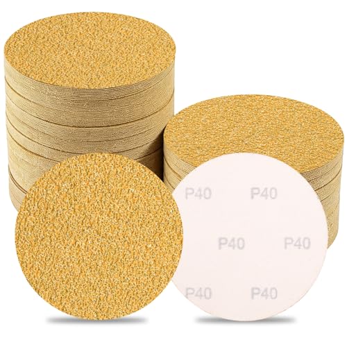 Disques abrasifs 125 mm grain 40 pour l'atelier de rénovation meubles et murs