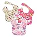 Bumkins Waterproof SuperBib 3 Pack, G6 (Pink Fizz/Butterfly/Flutter Floral) (6-24 Months)