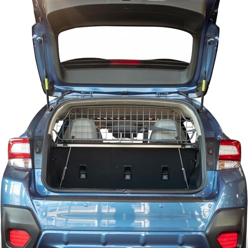 Travall Hundegitter für Subaru Crosstrek (2012-2023) Fahrzeugspezifisches Hundegitter, Kofferraumschutz für Hundetransport, Gepäckschutz, Robustes Stahlnetz Auto Hundesperre