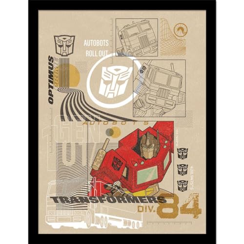 Transformers - Poster encadré AUTOBOT ROLL OUT (40 cm x 30 cm) (Multicolore)