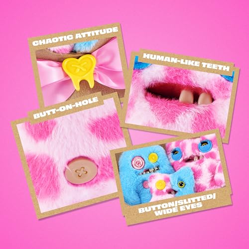 Peluches Fuggler Coleccionables ZURU: Set Sasquoosh Stinkface Monstruos Feos 6