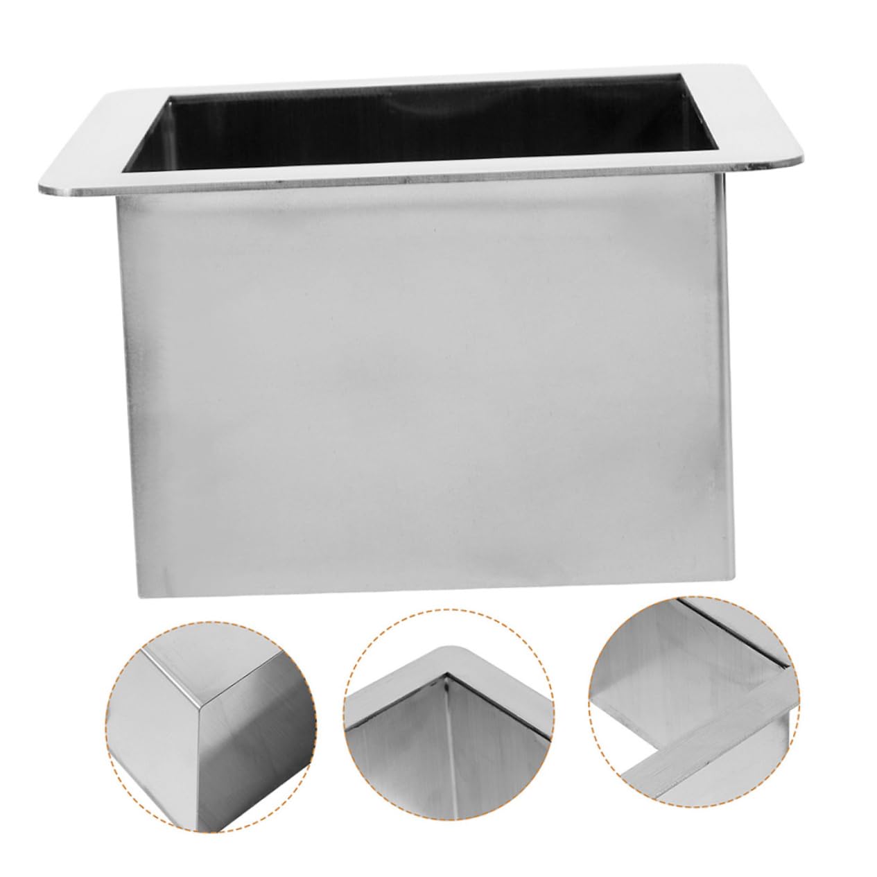 Zerodeko Drop-in Trash Chute Grommet 304 Stainless Steel Round Countertop Waste Chute Easy Installation for Kitchens and Bathrooms