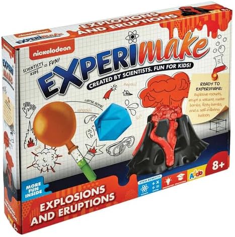 Nickelodeon, Experimake, explosions & eruptions, chemistry set volcano