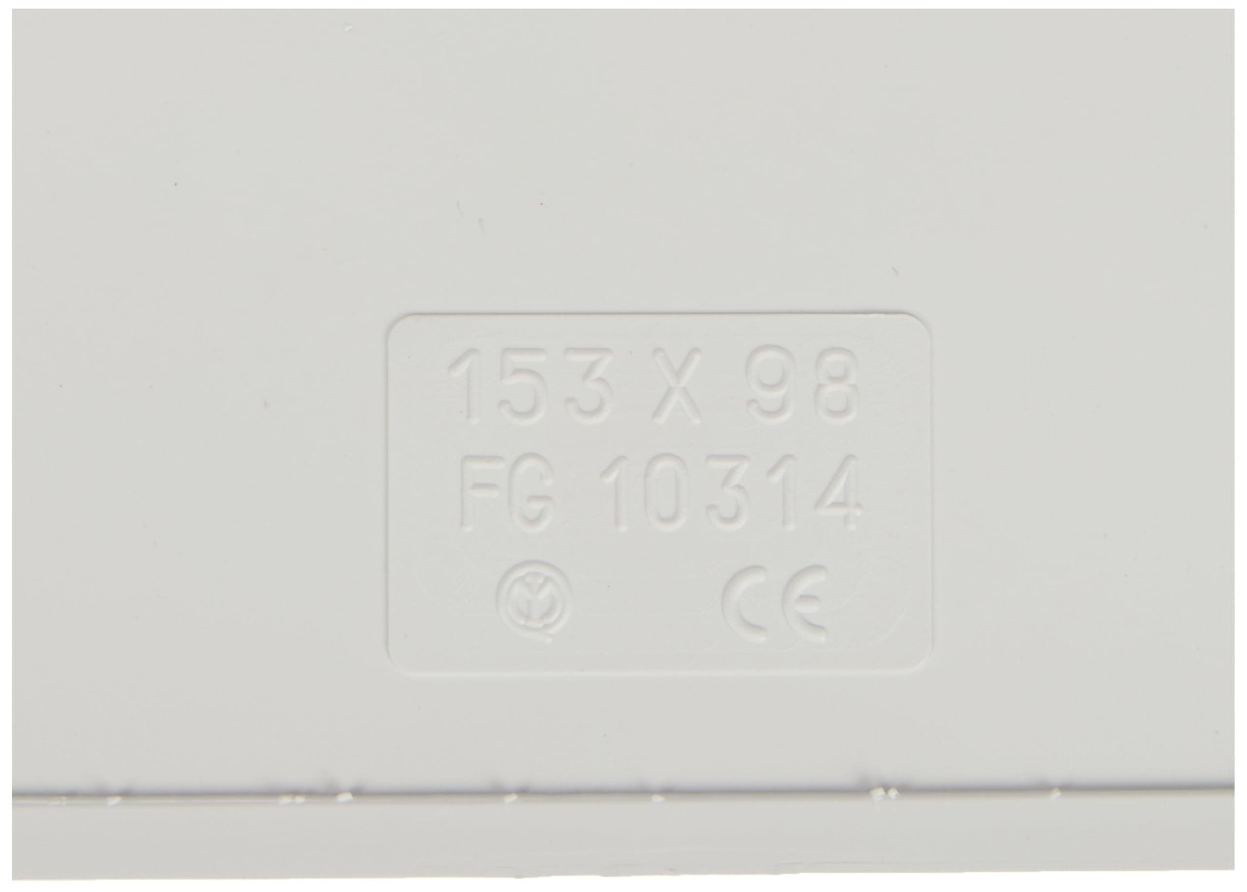 POLY POOL - PP0587.1 biała pokrywa do elektrycznej skrzynki rozdzielczej podtynkowej – pokrywa do elektrycznej skrzynki rozdzielczej z odpornego na uderzenia technopolimeru ze śrubami mocującymi